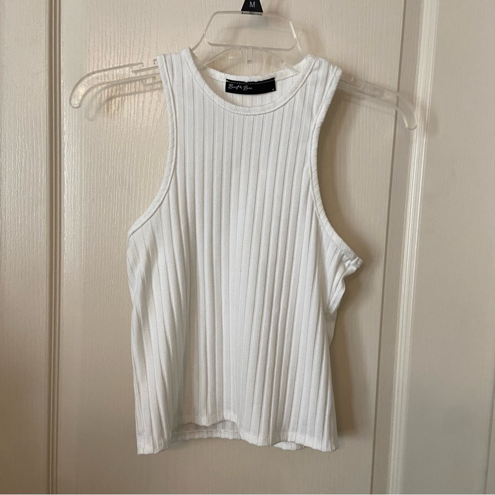 Brit + Bri White tank top